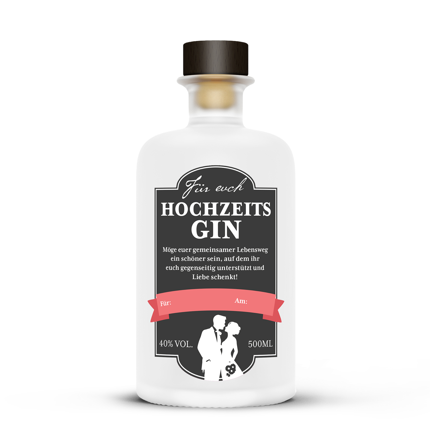 Personalisierbarer Hochzeitsgin, Ideales Geschenk zur Hochzeit, Für alle Gin-Liebhaber 