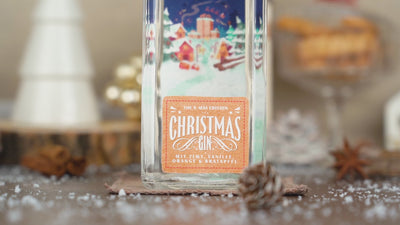 Christmas Gin Video, Winterlicher Gin mit feinen Gewürzen, ideal für weihnachtliche Drinks & Cocktails, Mit Zimt, Vanille & Bratapfel 